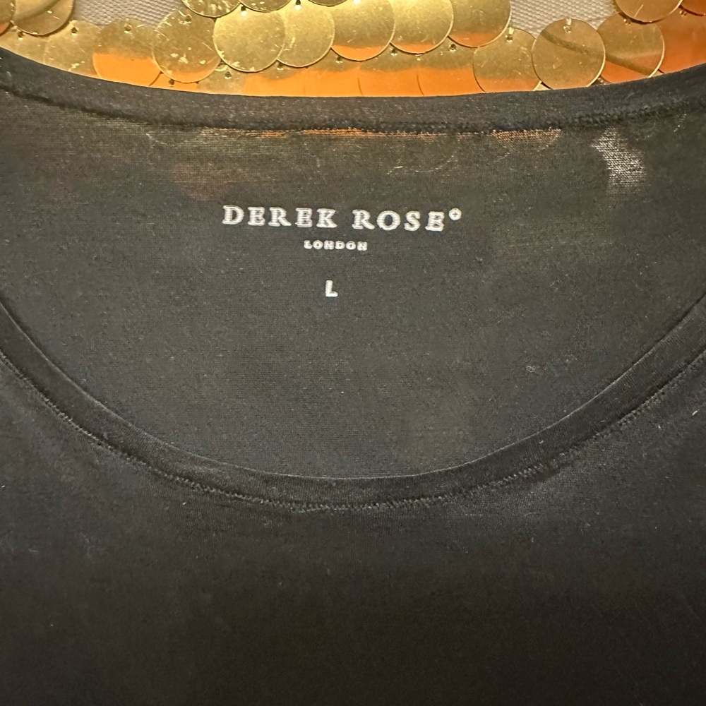 Derek Rose Elegant Black Tee
